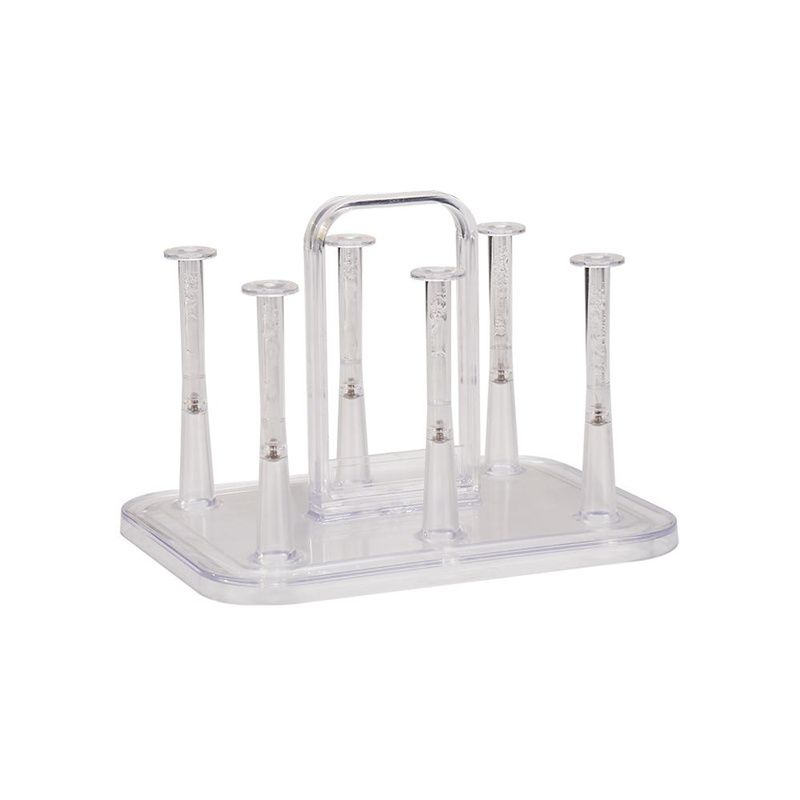 OEM & ODM Clear Multipurpose Mug Drying Stand with Integrated Handle2